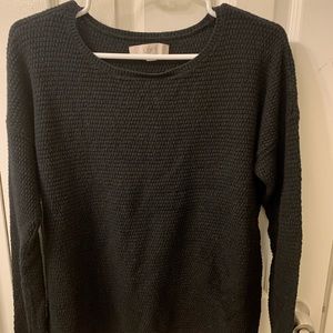 Loft black shimmer sweater